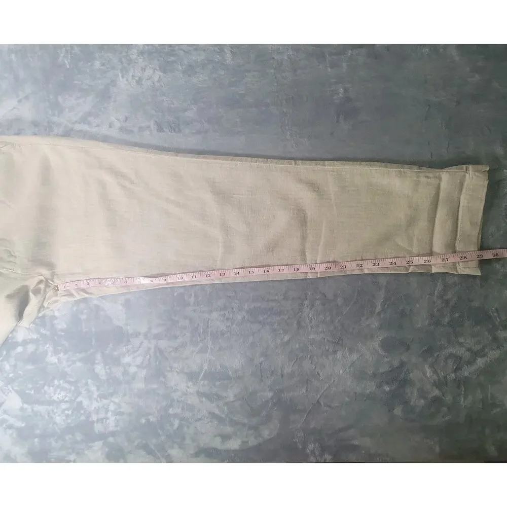 NWT Banana Republic Mens 31x32 (29L) Mason Athletic Tapered Linen Blend Pants